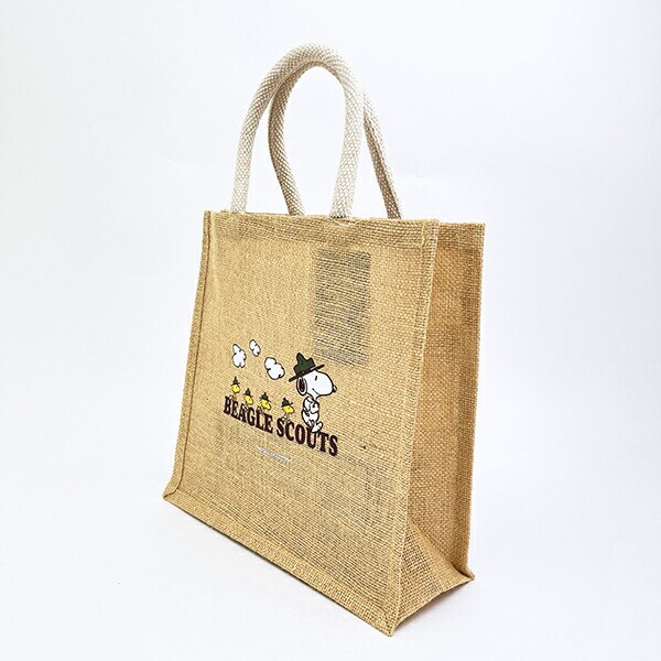 スヌーピー ビーグルスカウト ジュートバッグ(M) トートバッグ SNOOPY