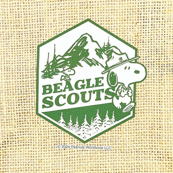 スヌーピー ジュートバッグ S マークビーグルスカウト かばん トートバッグ SNOOPY