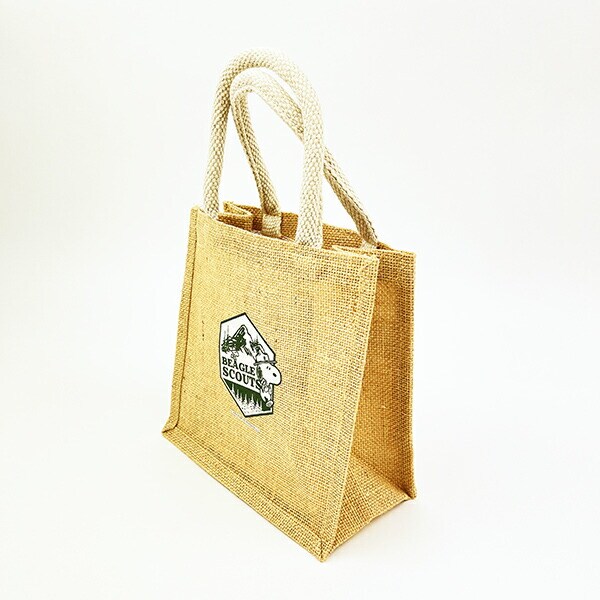 スヌーピー ジュートバッグ S マークビーグルスカウト かばん トートバッグ SNOOPY