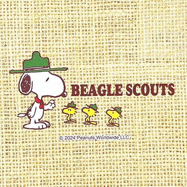 スヌーピー ジュートバッグ S ロゴビーグルスカウト かばん トートバッグ SNOOPY