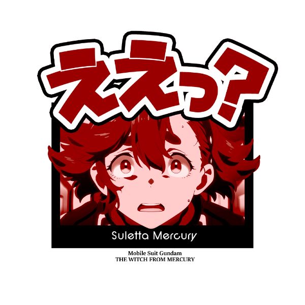 機動戦士ガンダム 水星の魔女 スレッタ ええっ？ Tシャツ 半袖 Sサイズ ホワイト