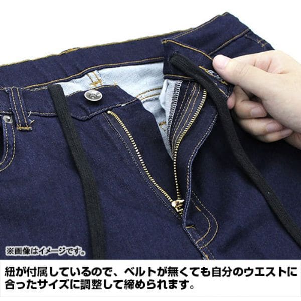 機動戦士ガンダム 地球連邦軍 リラックスジーンズ Mサイズ パンツ ズボン デニム アパレル ブルー