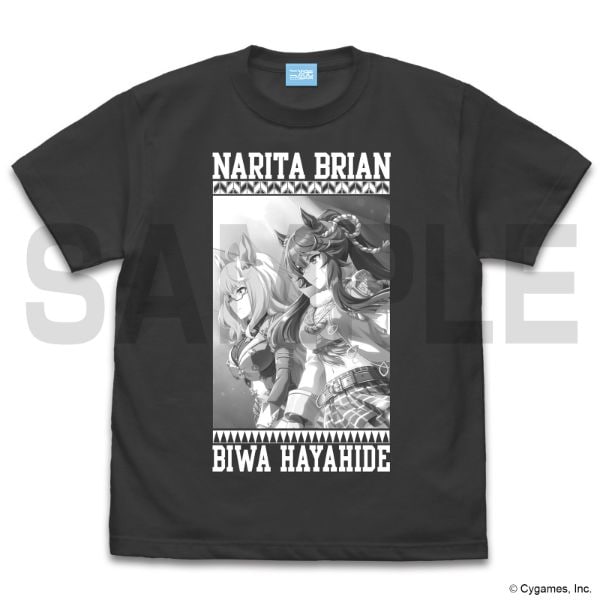 ウマ娘 ナリタブライアン Two Pieces Tシャツ L ブラック ビワハヤヒデ 服 半袖 アパレル サマー インテリア