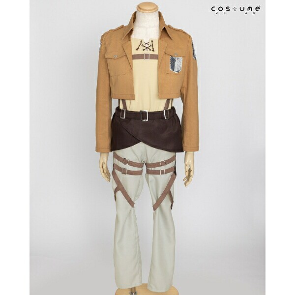進撃の巨人 調査兵団コスチュームセット エレンver. . (L-LL) コスプレ