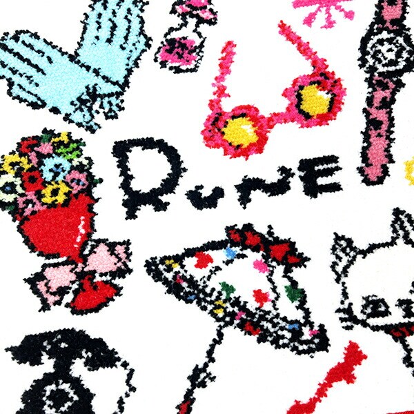 内藤ルネ アイテム シェニール織 ハンドタオル ハンカチ Rune 日本製