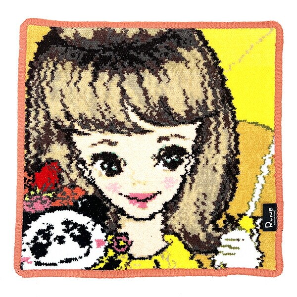 内藤ルネ アンブレラwithルネパンダ シェニール織 タオル ハンカチ RUNE 日本製
