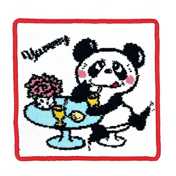 内藤ルネ ルネパンダ(yummy) シェニール織 ハンドタオル ハンカチ Rune 日本製