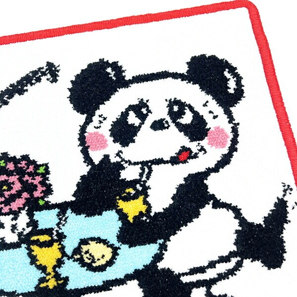 内藤ルネ ルネパンダ(yummy) シェニール織 ハンドタオル ハンカチ Rune 日本製