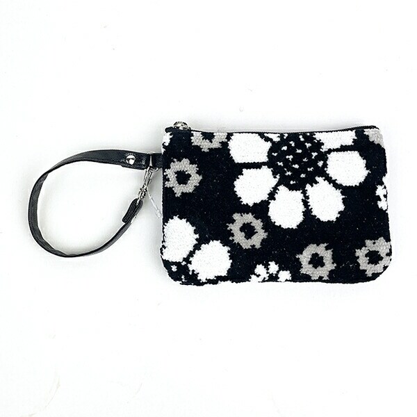 内藤ルネ ストラップポーチ小 ブラック 小物入れ 化粧品入れ