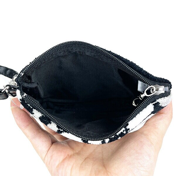 内藤ルネ ストラップポーチ小 ブラック 小物入れ 化粧品入れ