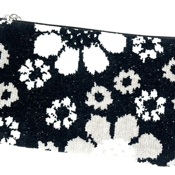 内藤ルネ コスメポーチ ブラック 小物入れ 化粧品入れ