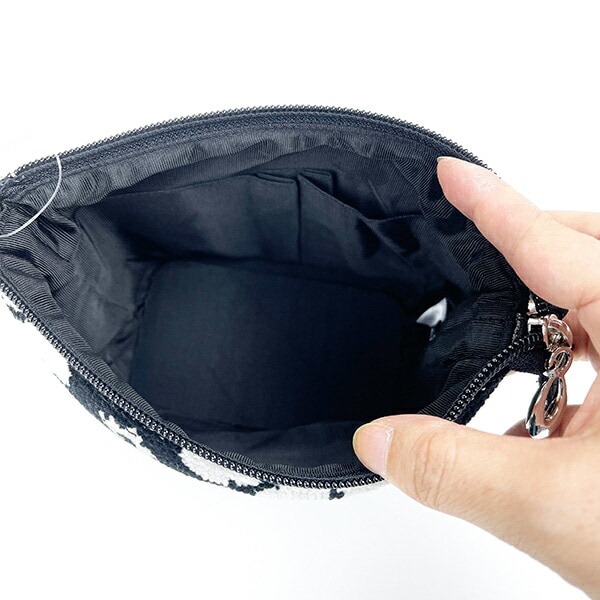 内藤ルネ コスメポーチ ブラック 小物入れ 化粧品入れ