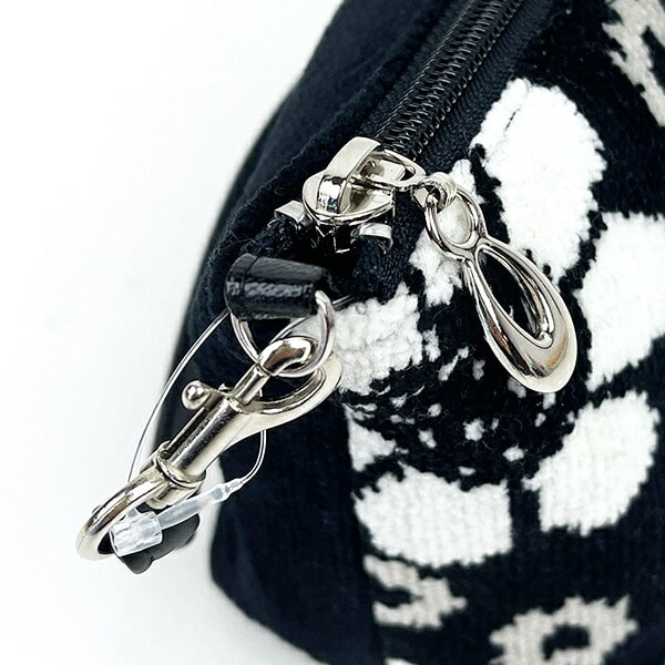 内藤ルネ コスメポーチ ブラック 小物入れ 化粧品入れ