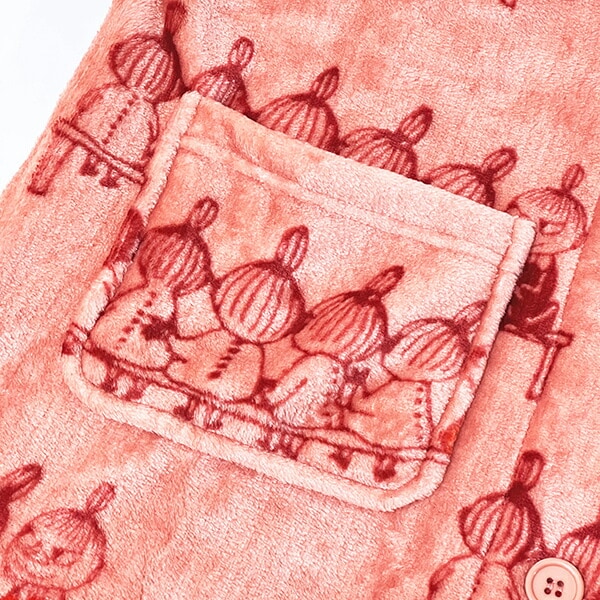 ムーミン リトルミイ シブリングズ 袖なしルームウエア オレンジ ブランケット MOOMIN