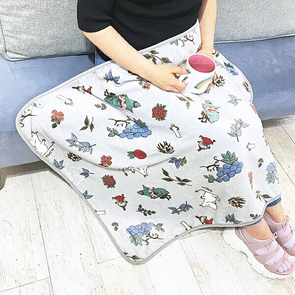 ムーミン フルーツガーデン ケープ(S) グレイ ブランケット MOOMIN