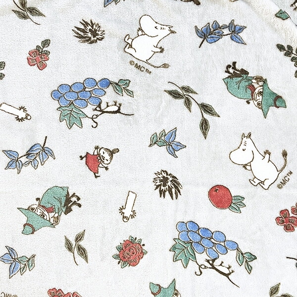 ムーミン フルーツガーデン ケープ(S) グレイ ブランケット MOOMIN