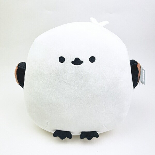 しまださん もちふわクッション(L) ホワイト シマエナガ