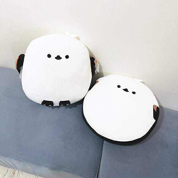 しまださん もちふわクッション(L) ホワイト シマエナガ