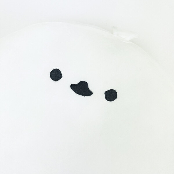 しまださん もちふわラウンドクッション ホワイト シマエナガ