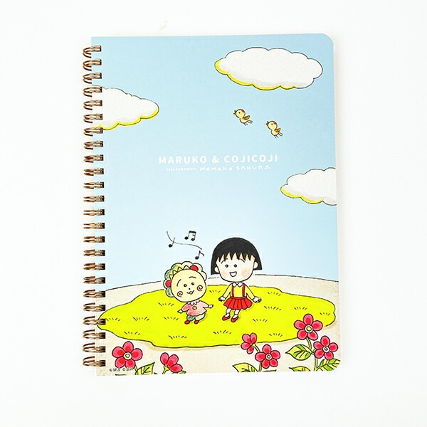 まる子とコジコジ eHONTOMO 青空 A5リングノート 文具 まるコジ 日本製