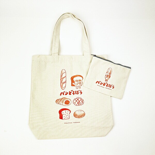 パンどろぼう なぞのフランスパン ポーチ付きトートバッグ
