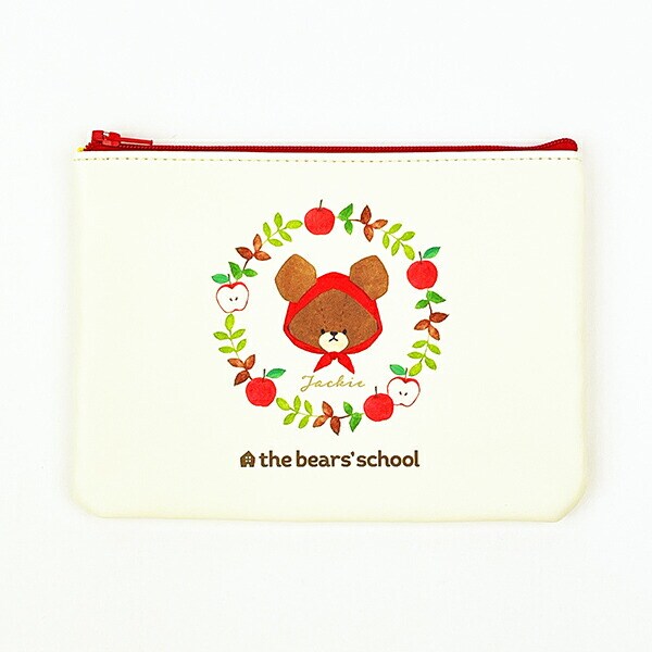 くまのがっこう アップルジャッキー フラットポーチ