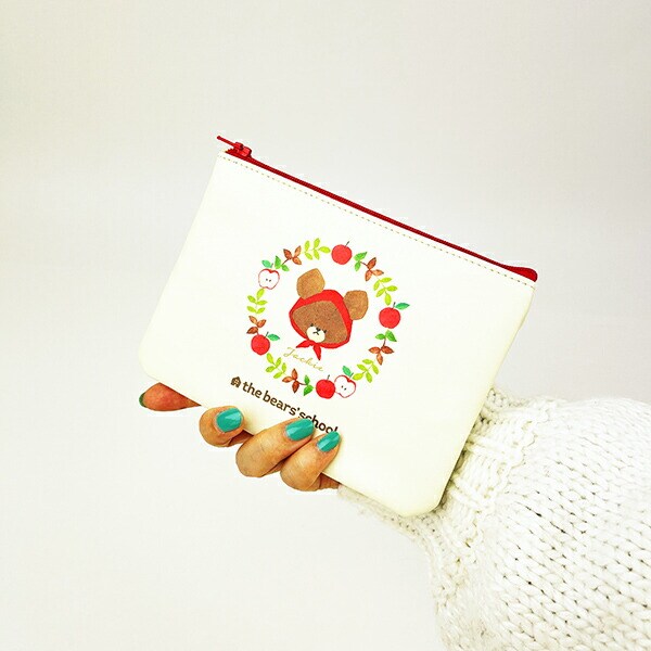 くまのがっこう アップルジャッキー フラットポーチ