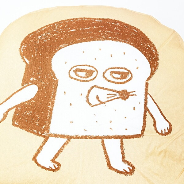 パンどろぼう ダイカットクッション(L) (ブラウン)