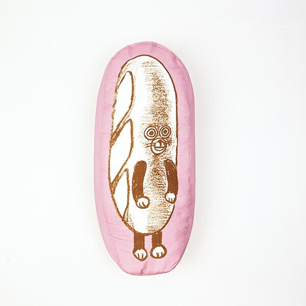 パンどろぼう ダイカットクッション(L) (ピンク)