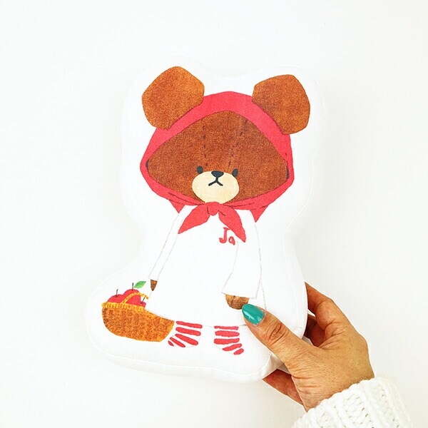 くまのがっこう アップルジャッキー ダイカットクッション