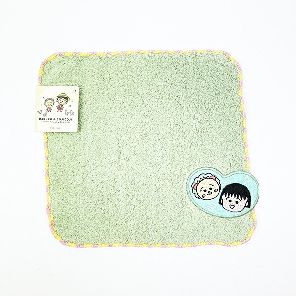 まる子とコジコジ eHONTOMO 音符 刺繍タオルハンカチ まるコジ