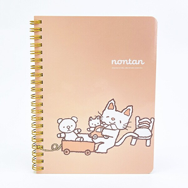 ノンタン ぱっぱらぱなし B6 リングノート ピンク 文具 eHONTOMO