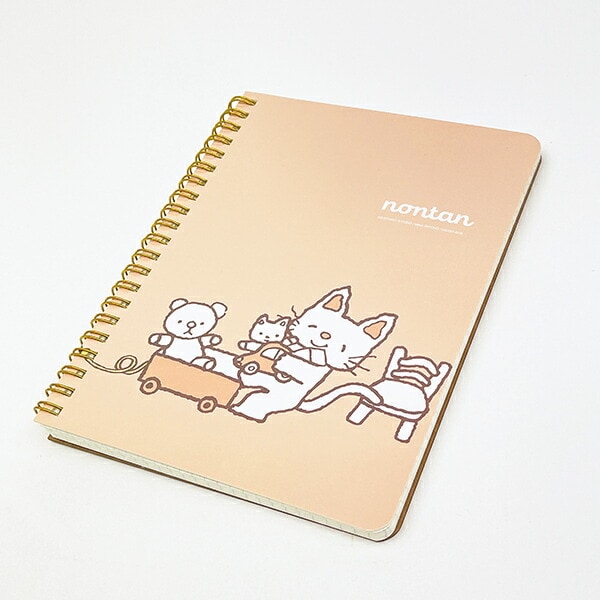 ノンタン ぱっぱらぱなし B6 リングノート ピンク 文具 eHONTOMO