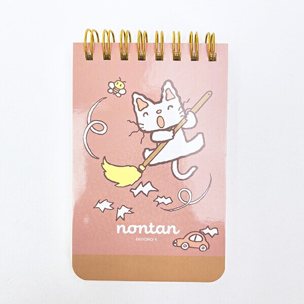 ノンタン ぱっぱらぱなし A7 リングメモ ピンク 文具 eHONTOMO