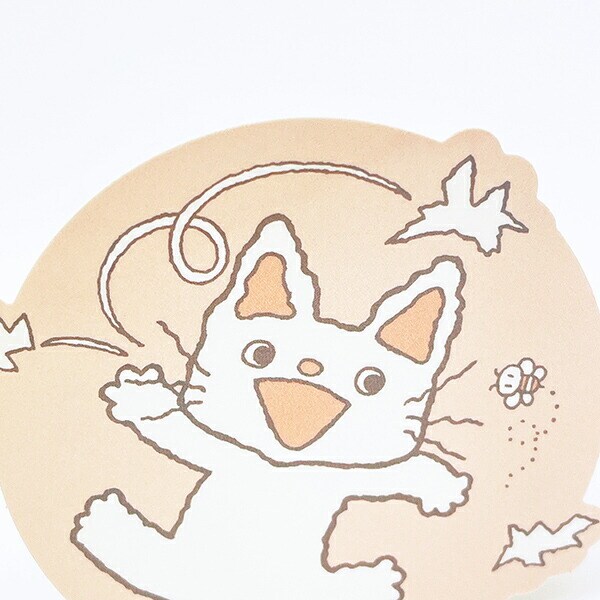 ノンタン eHONTOMO ダイカットステッカー ぱっぱら ぱなし ピンク 日本製