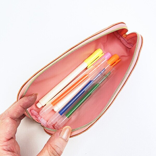 ノンタン ぱっぱらぱなし ペンケース ピンク 文具 eHONTOMO