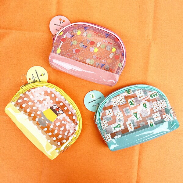 OldResta（オールドリスタ）×FURUKAWASHIKO オトメ時間 シェル型クリアポーチ  フルーツ 小物入れ