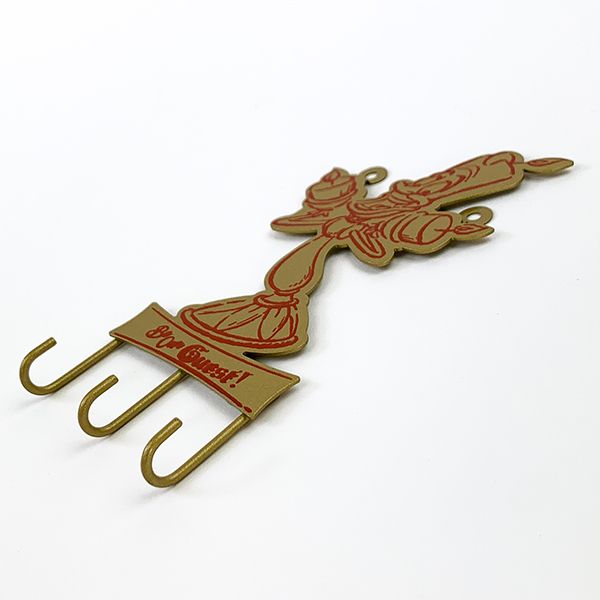 ディズニー 美女と野獣 フック ルミエール 鍵かけ 鍵置き場 インテリア 金