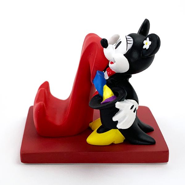 ディズニー ミニーマウス スマホスタンド マジシャン ミニー スマホストッパー スマホ立て 黒