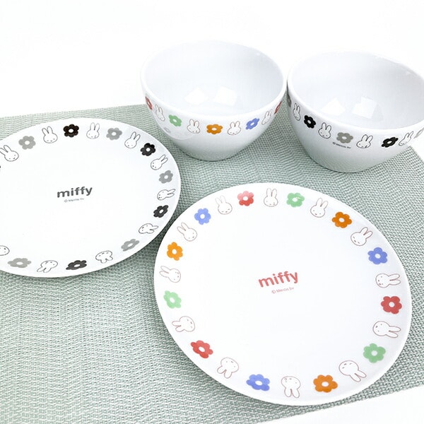 ミッフィー miffy フラワーポップシリーズ プレートポップ柄 キッチン 食器 日本製