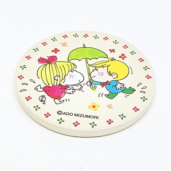 水森亜土 吸水コースター あいあい傘 キッチン