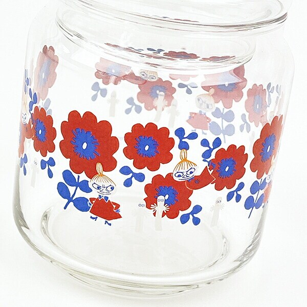 MOOMIN ムーミン ガラス小物入れ レッド レトロシリーズ キッチン