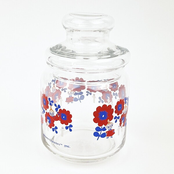 MOOMIN ムーミン ガラス小物入れ レッド レトロシリーズ キッチン