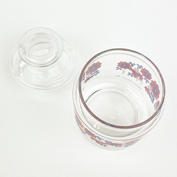 MOOMIN ムーミン ガラス小物入れ レッド レトロシリーズ キッチン