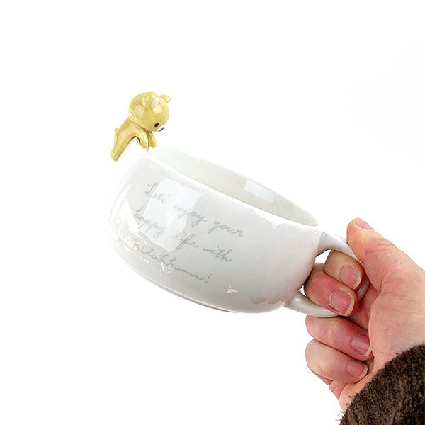 リッラクマ フィギュア付きスープマグ 食器 陶器シリーズ リラックマスタイル ホワイト