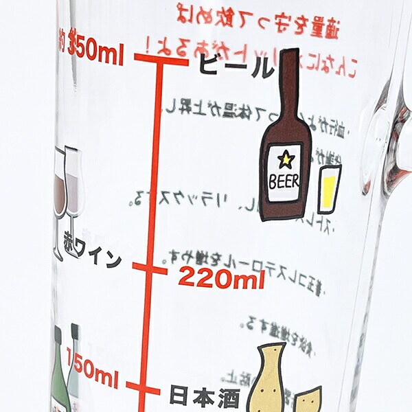 おもしろ食器 アルコール摂取適量 ジョッキ グラス