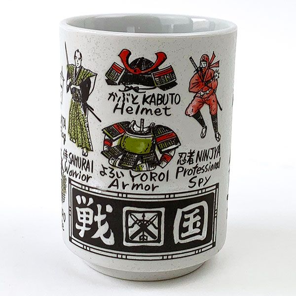 図鑑湯のみ 戦国 湯呑み 日本製 美濃焼 おもしろ 映え 歴史 マグ