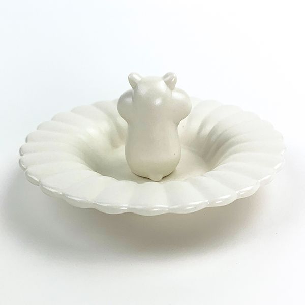 おつまみ皿 ハムスター 食器 皿 小物入れ 白