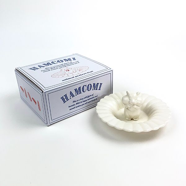 おつまみ皿 ハムスター 食器 皿 小物入れ 白