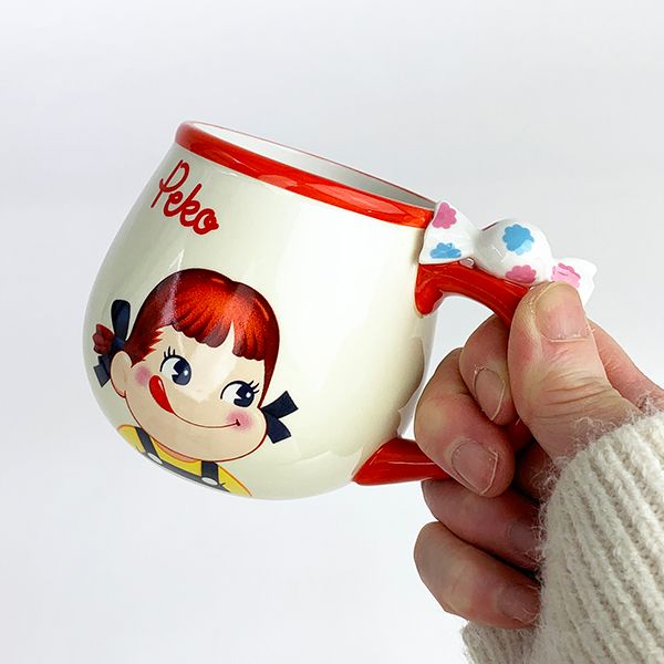 サンリオ ペコちゃん フィギュア付きマグ マグカップ 食器 クリーム グッズ